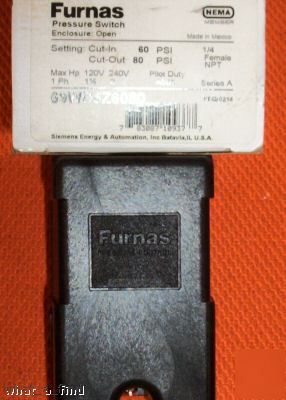 New furnas 69WD5Z6080 pressure switch 60 psi in 80 out