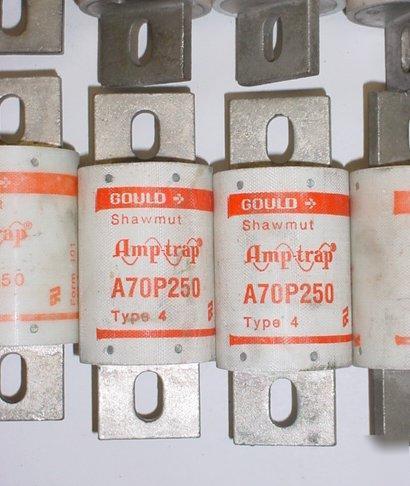 New lot gould electrical fuse fuses amptrap 250 amp 