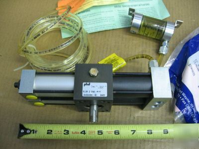 New phd oil / air 90 deg. rotary actuator pneumatic 