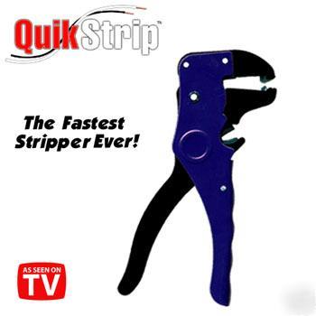 Quick strip self adjusting wire cutters stripper