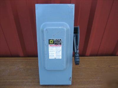 Square d HU363 safety switch 100AMP disconnect 100A F05