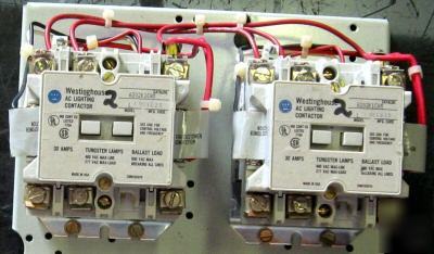 Westinghouse 6 p lighting contactor A202K1CAM 30A 120V