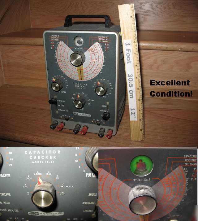 Ex vintage heathkit model it-11 capacitor checker 