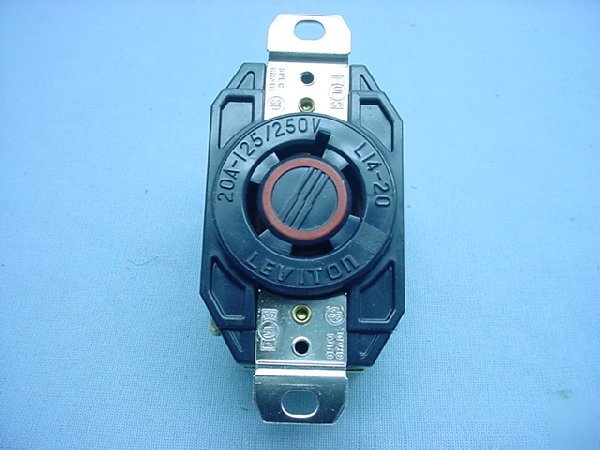 Leviton L14-20 locking receptacle 20A 125/250V 2410