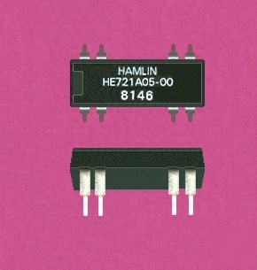 Lot (15) hamlin 5VDC spst dip relays HE721A05
