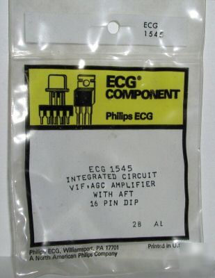 New ECG1545 vif agc amplifier NTE1545