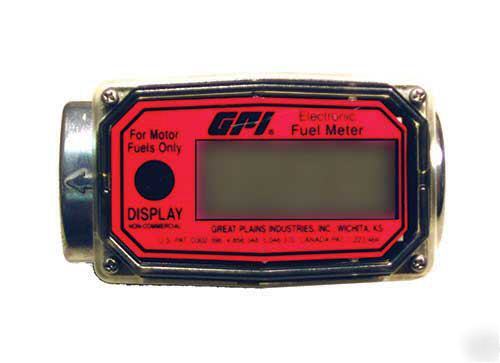 New gpi electronic digital lcd fuel diesel gas meter 