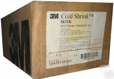 New in box 3 cold shrink 5635K qtii silicone term kit