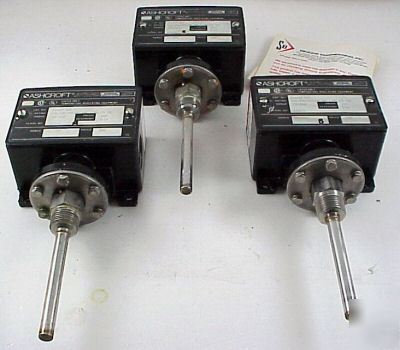 3 ashcroft T464TS temperature switches refurbed 65/125C