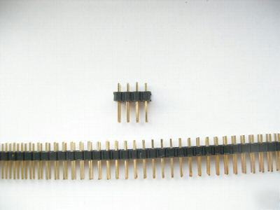 4 pin 2.54 mm straight male double header (10 pieces)