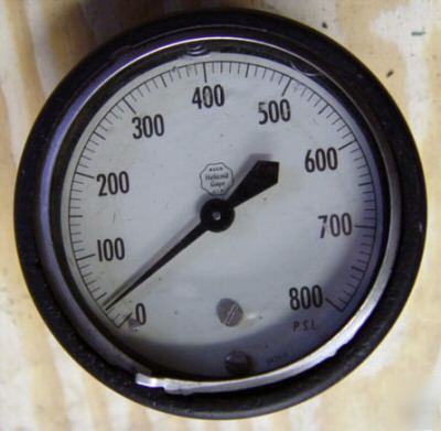 Acco helicoid 800 psi pressure gauge 3 1/2
