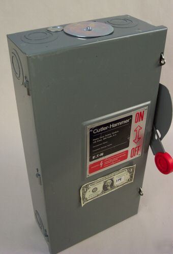 Cutler-hammer 100 amp fuseable disconnect safety switch
