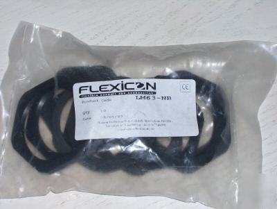 Flexicon conduit black nylon locknuts M63-nb, 12 packs
