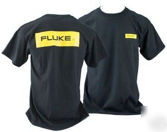 Fluke black t-shirt - xl