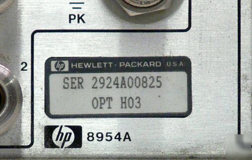 Hp agilent 8954A/H03 transceivr intrface 10 to 1500 mhz