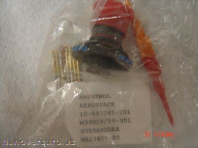 Mil spec connectors lot of 6 see disc. for part no's