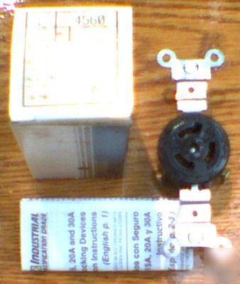 New leviton 4560 15 amp 250 volt L6-15R receptacle