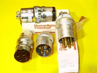 New russell stoll cord connectors plug & receptical ** **