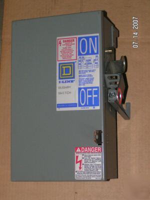 Square d busway fusible plug in unit box panel PQ3606G