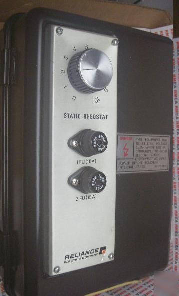 Reliance static rheostat control 29422-s usa