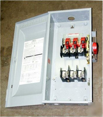 Siemens heavy duty switch HF363, 100A, 600VAC/dc, 3-ph