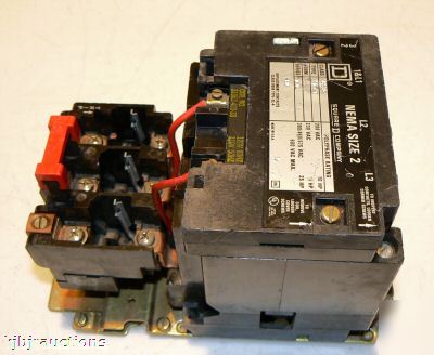 Square d nema 2 class 8536 25 hp max motor starter