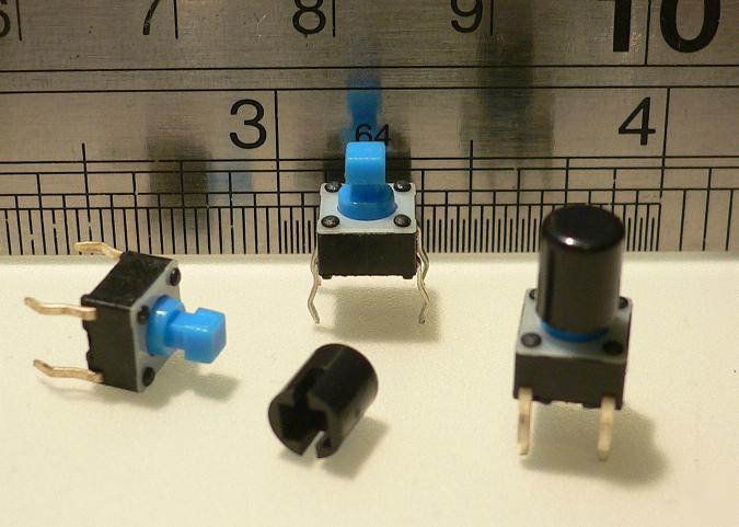 20PCS tact switch 6X6 mm~square knob + plastic caps