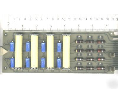 8 reed relays & other parts on pcb assembly