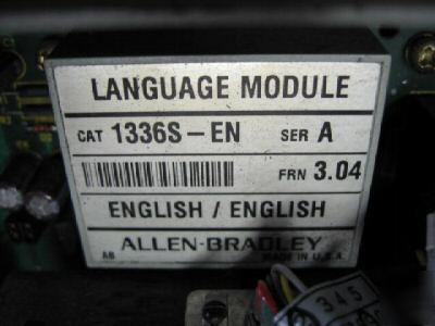 Ab allen bradley 1336S-BRF20-an-en- ser d 2 hp frn 3.04