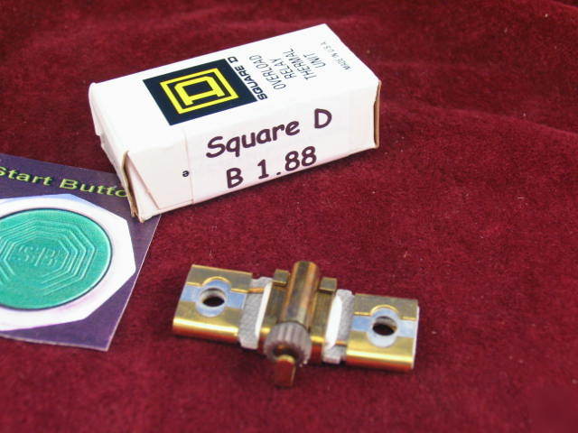 B 1.88 square d heater overload relay thermal unit