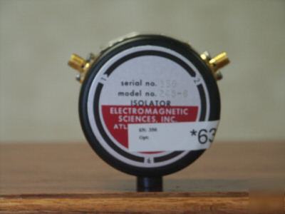 Electromagnetic 245-6 coaxial isolator, sma (f) 