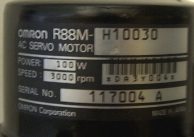 Omron R88M-H10030 servo motor R88M-W10030 100W 3000 rpm