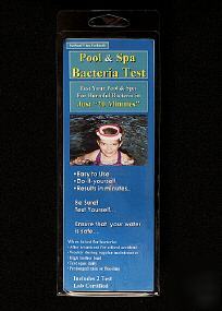 Pool and spa bacteria test kit