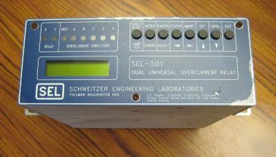 Sel-501 dual universal overcurrent relay SEL501