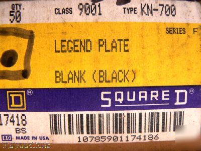 Square d class 9001 type kn-700 legend plates 