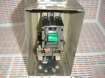 Westinghouse enclosed manual motor starter B100M1B 2P 