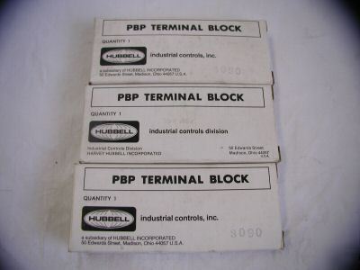New lot pbp hubbell terminal blocks TB2 block