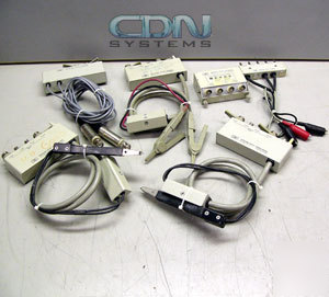 6 yokogawa/hp lcr impedance test fixture leads tweezers