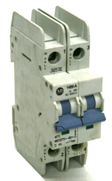 Ab allen-bradley 1489-1 ab-5328 2-pole circuit breaker