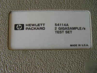 HP54114A 2 gigasample/s test set+cables 54114A
