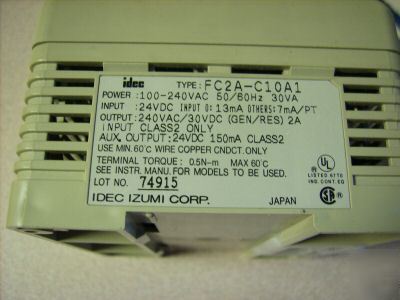 Idec MICRO3 plc FC2A-C10A1