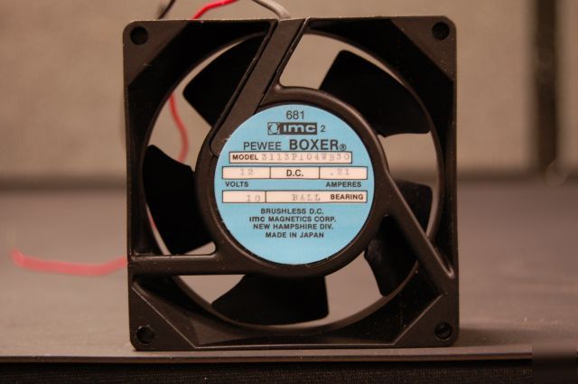 Imc pewee boxer 12V dc fan 3-1/8