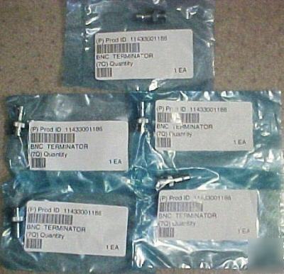 Lot of 5 bnc male precision 50 ohm terminator 221629-4