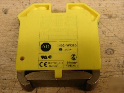 New allen bradley heavy ground terminal block 1492-WG16