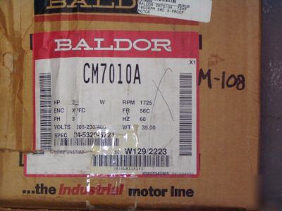 New baldor 1 hp motor 208-230/460V CN7010A