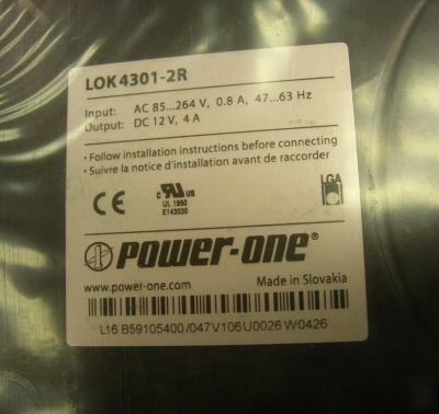 New in box power one LOK4301-2R ac-dc converter