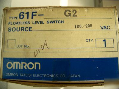New omron floatless level switch 61F-G2 w/relay units 