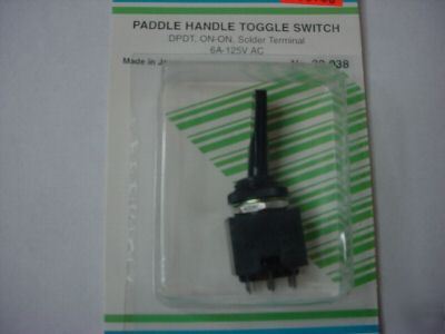 Paddle handle toggle switch, dpdt, on-on ( qty 2 ea )