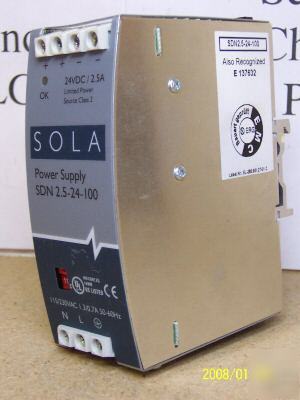 Sdn-2.5-24-100 sola power supply sdn-2.5-24-100 h-420