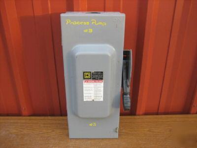 Square d H363 safety switch 100 amp disconnect 100A F05